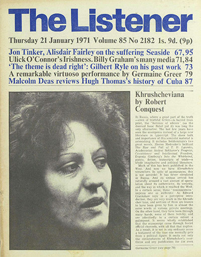 The Listener: Germaine Greer