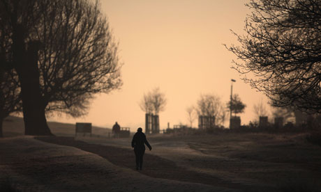 Early Morning Frost Is Seen over Richmond Park