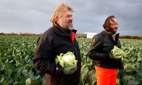 Great British Food Revival the Hairy Bikers discuss cauliflowers for