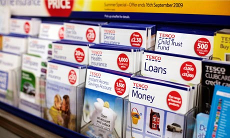 Tesco banking leaflets