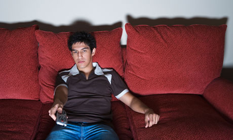 A man on a sofa 