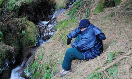 A young prisoner on a wilderness weekend in Dartmoor.