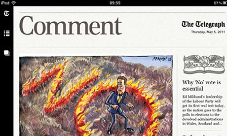Telegraph iPad app