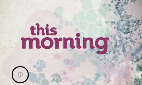 ITV's This Morning was the first UK show to feature the product placement logo (circled)