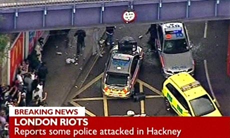 Hackney riots on BBC News