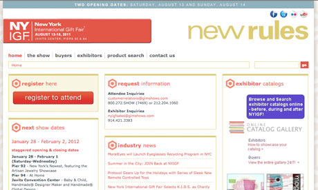 New York International Gift Fair website