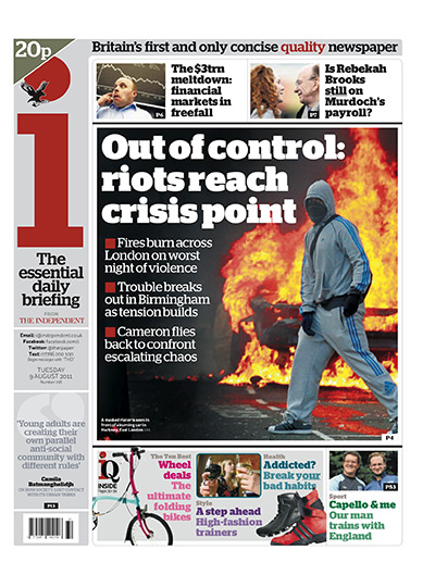 London riots front pages: i