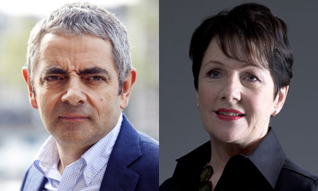 Rowan Atkinson and Miriam O'Reilly