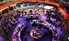 Al-Jazeera English newsroom Photograph: Al-Jazeera