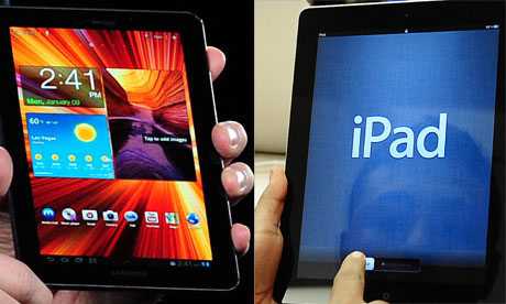 Samsung Galaxy Tab and Apple iPad