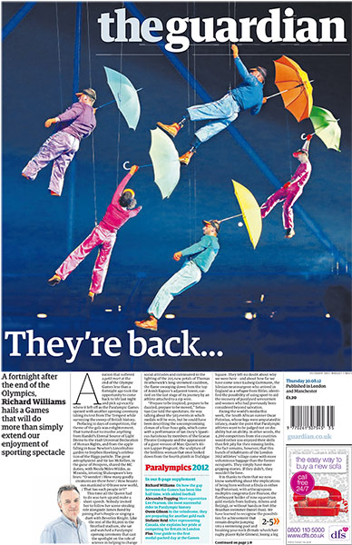 Paralympics 2012 opening: The Guardian