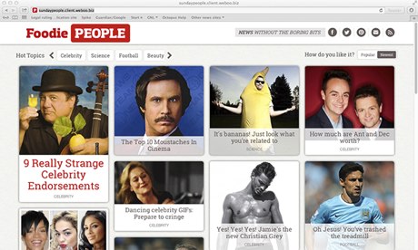 Sunday People website