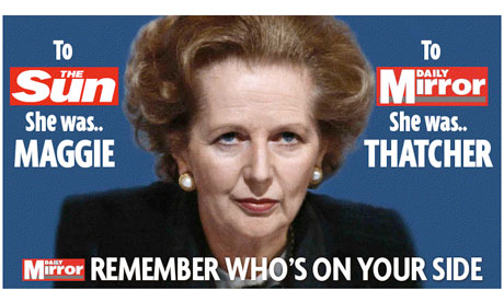 Mirror Thatcher ad