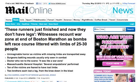 Mail Online Boston bombing