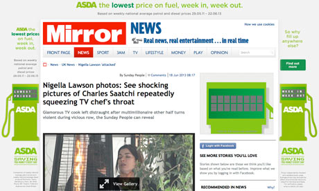 Mirror.co.uk Nigella Lawson story