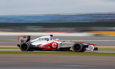 Jenson Button's McLaren Mercedes F1 car