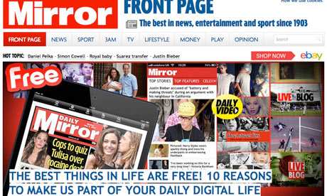 The Mirror web campaign