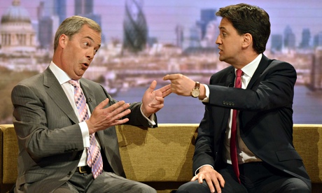 Nigel Farage's presence in a TV leaders' debate would make life 'difficult' for Ed Miliband