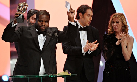 Baftas 2014: Steve McQueen accepts the best film prize for 12 Years A Slave