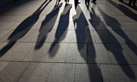 Unhappy office workers