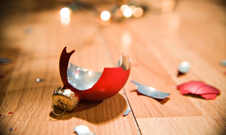 Broken Christmas tree ornament