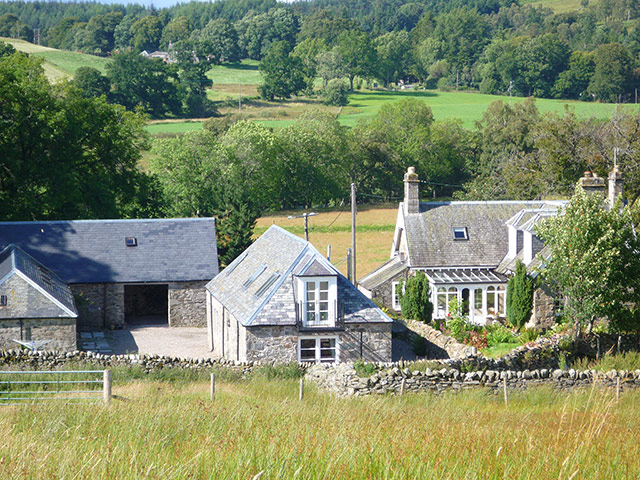 Old and new 29092010: Historic home in Strathbraan, Perthshire