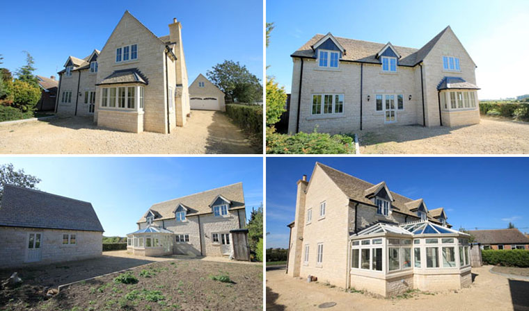Old and new 121011: New-build home in Bourne, Lincolnshire