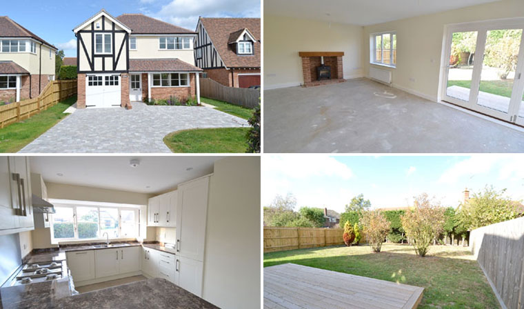 Old and new 121011: New-build home in Chestfield, Kent