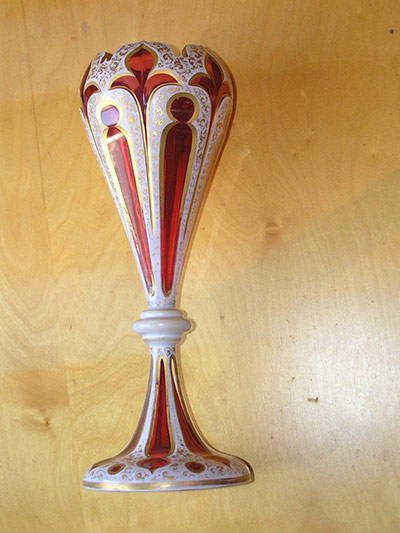 Antiques 241111: Bohemian glass