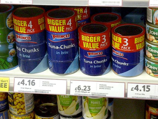 Daft Deals 051111: Tuna deal in Tesco, Kensal Rise, London