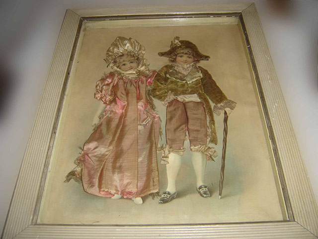 17.03.11: Antiques: Antiques fabric collage