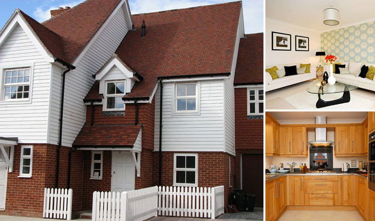 Old and new 110511: New-build home in Marden, Kent