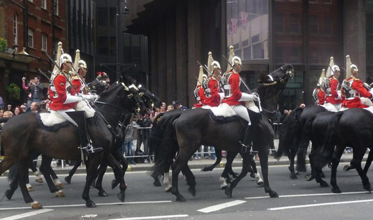 A working life 070511: The procession makes its way along the royal wedding route
