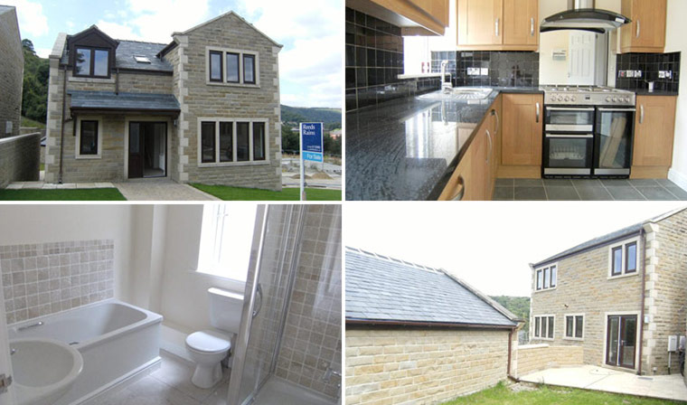 Old and new 310811: New-build home in Todmorden, West Yorks