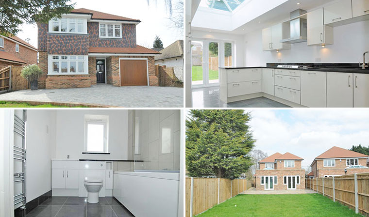 Old and new 280911: New-build home in Hartley, Kent