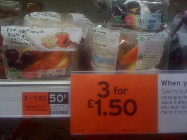 Daft deals: Daft deal in Sainsbury's in London