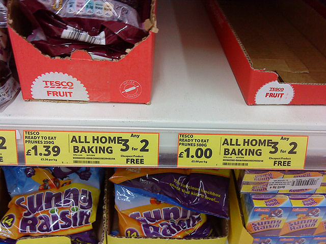 Daft deals: Daft deal in Tesco in St. Austell, Cornwall