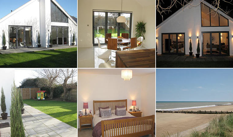 Old and new 280312: New-build in Bacton, Norfolk