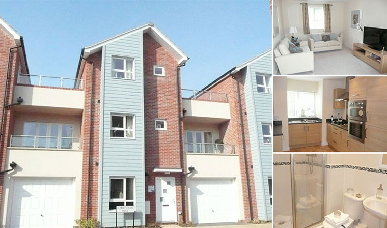 Old and new 110412: New build in Exeter