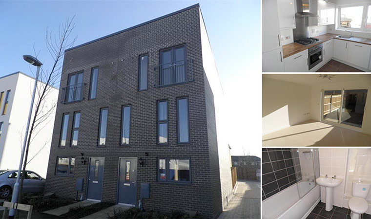 Old and new 250412: New-build in Welwyn, Hertfordshire