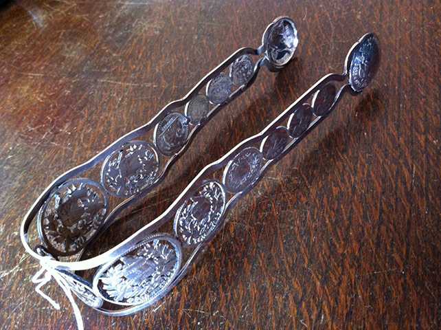 Antiques 290512: Antiques: Guatemalan sugar tongs