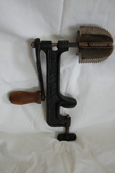 Antiques slideshow: A late-Victorian cast iron table mounting kitchen implement