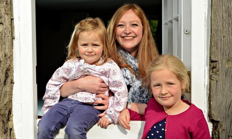 Rebecca Fletcher with Cecilia, 5 and Felicity, 2