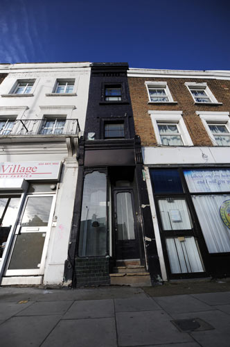 A house in Shepherds Bush, London, just 5ft 6inches wide, reportedly up for sale for £550,000