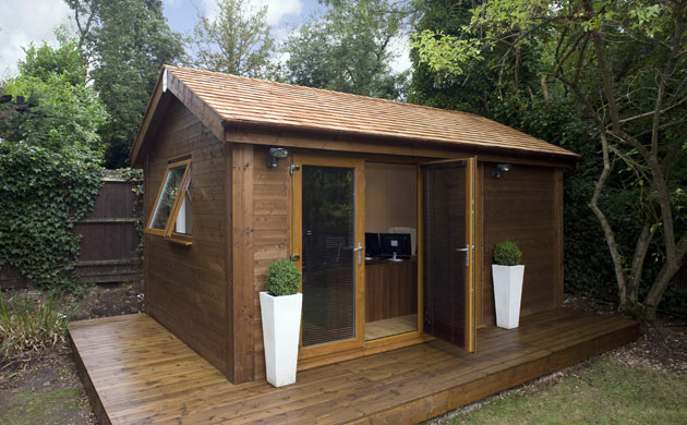 Modern shed with traditional design