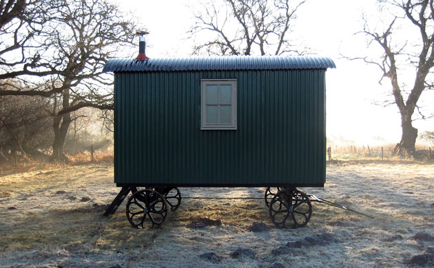 A restored original caravan