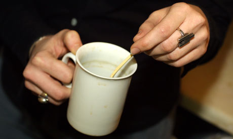 making office tea and coffee