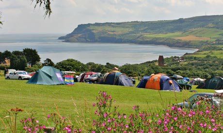 Tents at a campsite