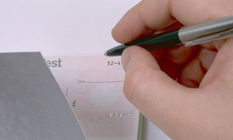 Diary of a tenant: an unsettling encounter. Writing the landlord a cheque