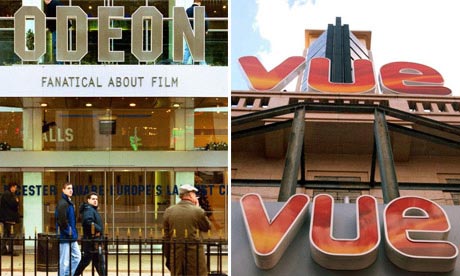 Odeon and Vue cinemas are